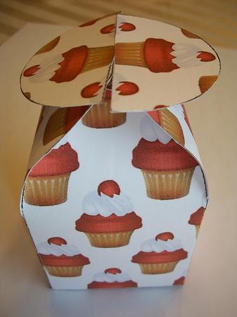 Strawberry Cupcake Truffle Gift Box by Geri Stringer