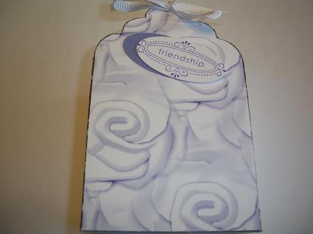 Soft Lilac Roses Tag Gift Box by Geri Stringer