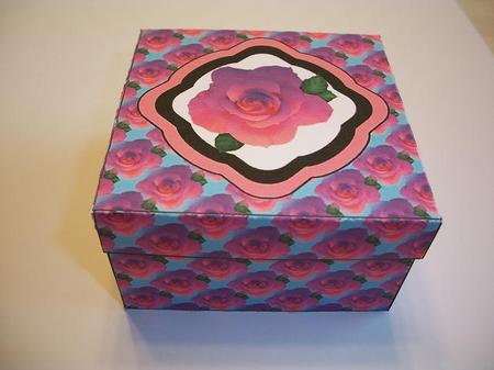 Purple Blush Rose Gift Box by Geri Stringer