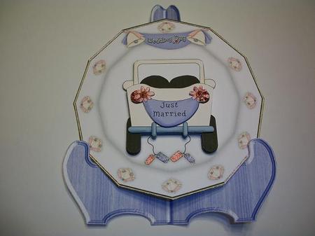 Cute Wedding Plate Card Sheet 2 with Step by Step by Geri Stringer
