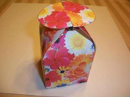 Floral Explosion Truffle Style Gift Box by Geri Stringer