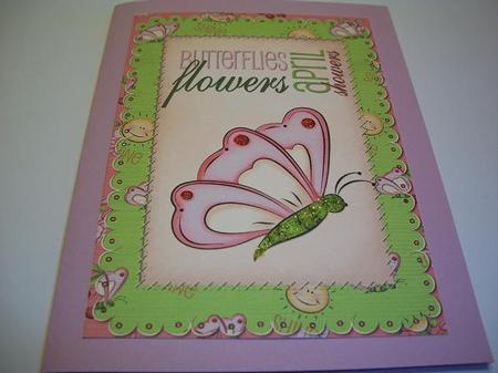 Butterflies in Spring, A4 by Geri Stringer
