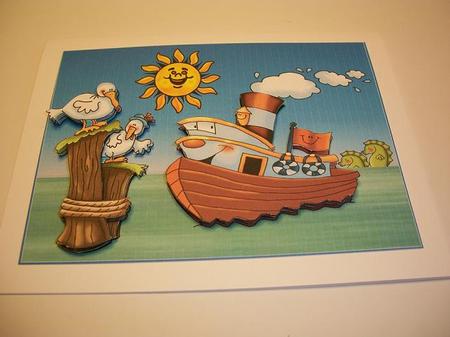 Tug Boat Full of Wishes by Geri Stringer