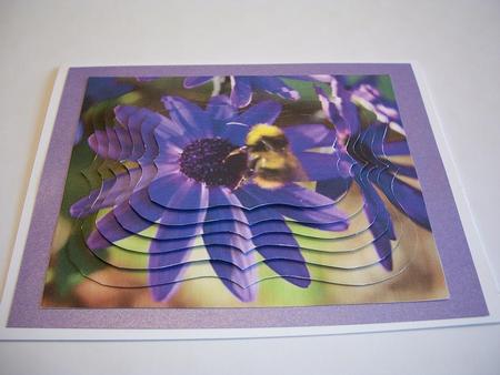 Beautiful Purple Flower with Bee Decoupage Sheet Featured Gallery Photo