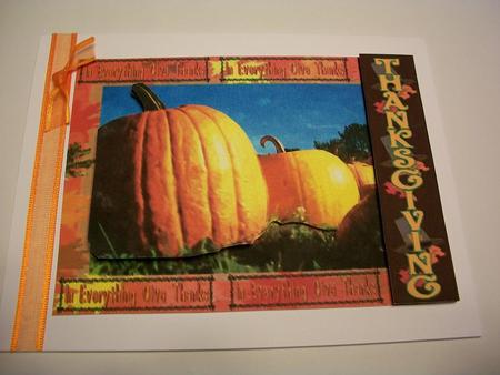 Thanksgiving Pumpkin Harvest Decoupage by Geri Stringer