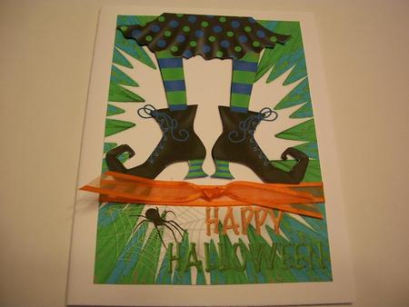 Pair of Witches Legs, & Spider in a Web by Geri Stringer