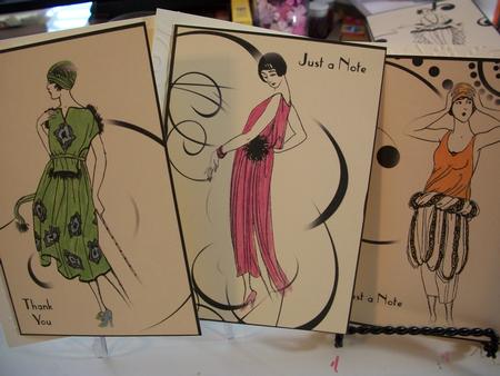 Art Deco Notecard Set 3 by Geri Stringer