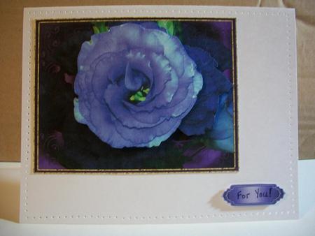 Purple Affection Various Occasions Large Floral Topper by Geri Stringer