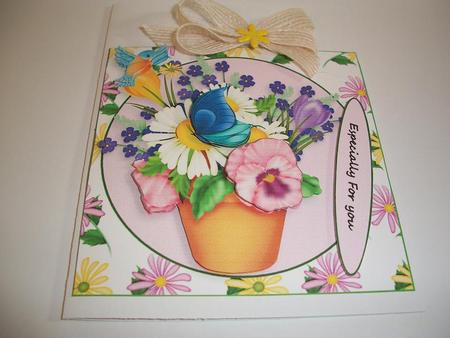 Get Well Floral Easel by Geri Stringer