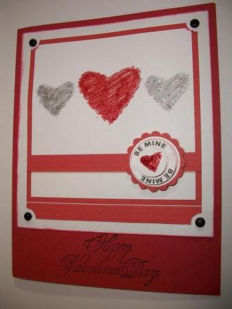 Large Square 'be Mine' / Valentine's Card by Geri Stringer
