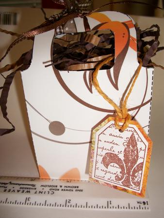 Burst of Orange Floral Gift Bag by Geri Stringer