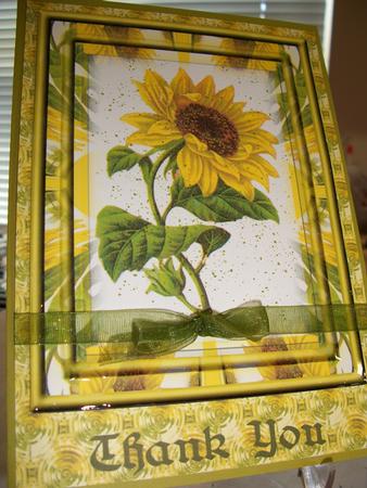 Sunflower Thank You by Geri Stringer