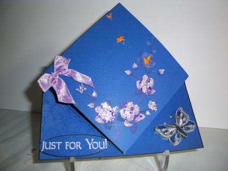 Butterflies Diamond Top Spring Card by Geri Stringer