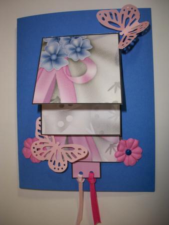 Flowers and Bows Waterfall Card by Geri Stringer