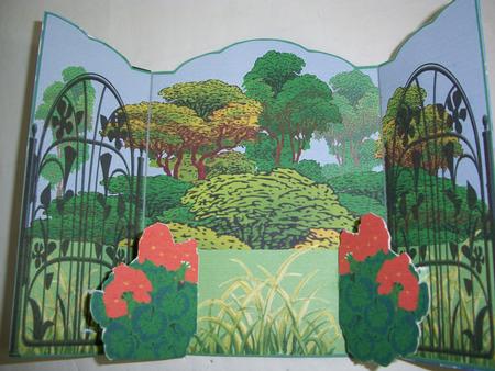 Garden Gatefold Pop-up by Geri Stringer