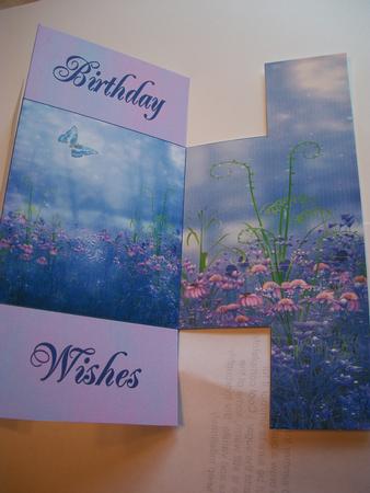 Flowers Trifold Shutter Card by Geri Stringer