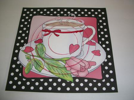 Time for Tea Circle Pyramage Topper by Geri Stringer