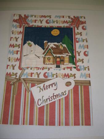 Night Before Christmas Pyramid Card Front by Geri Stringer