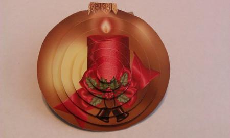2 Bauble Pyramid Toppers with Candle 2 by Geri Stringer
