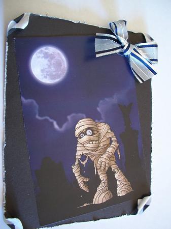 Here Comes the Mummy A4 by Geri Stringer