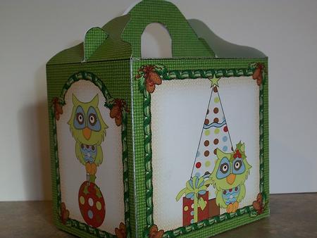 Christmas Owl Gable Box 2 by Geri Stringer