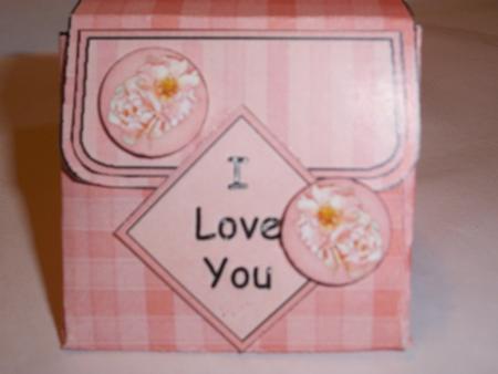 Elegant Floral 3D Fancifold Treat Favour Box by Geri Stringer