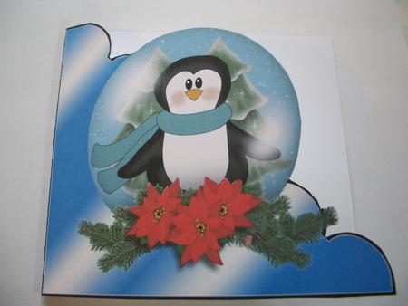 Penguin Snowglobe Cut and Fold by Geri Stringer