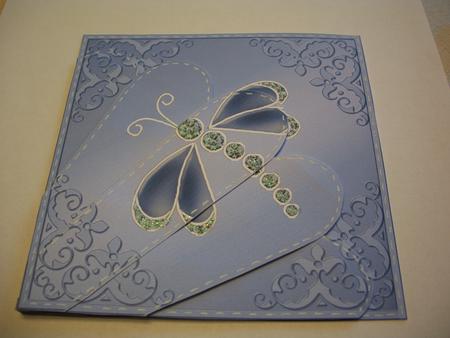Dragonfly Fan Pyramage Topper by Geri Stringer