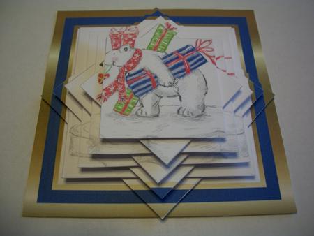 Iceberg Polar Bear 1 Star Pyramid by Geri Stringer