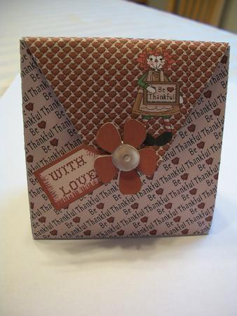 Thanksgiving Handbag Shaped Gift Bag by Geri Stringer
