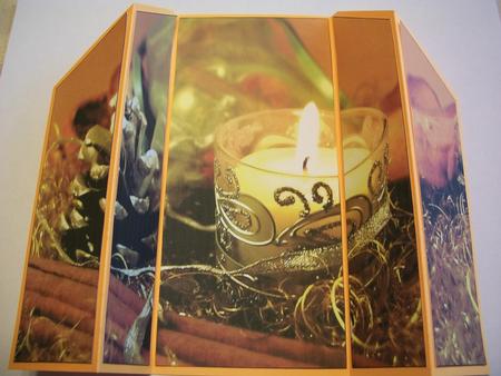 Christmas Candle Theatre Fold by Geri Stringer