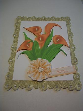 Orange Lillies in Gold Frame by Geri Stringer