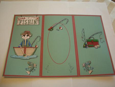 Gone Fishing Tri Fold Card by Geri Stringer