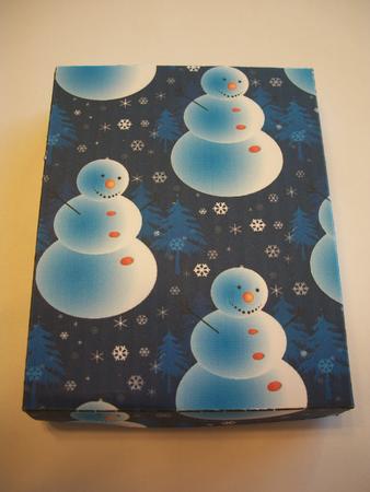 Frosty the Snowman Christmas Gift Box with Lid by Geri Stringer