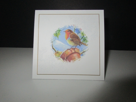 Christmas Snow is Falling matching 7x7ins Blank Insert by Gillian Birch