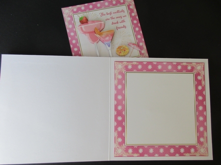 Flower Pink 7x7ins Blank Insert  by Gillian Birch