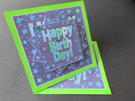 Happy Birthday  - Twisted Tunnel Topper by Gillian Birch