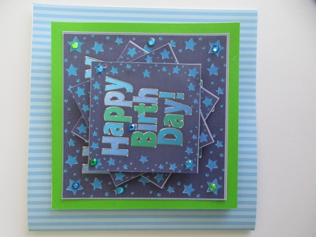 Happy Birthday  - Twisted Tunnel Topper by Gillian Birch