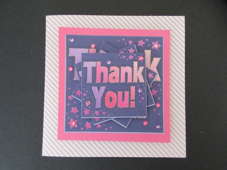 Thank You  - Twisted Tunnel Topper by Gillian Birch