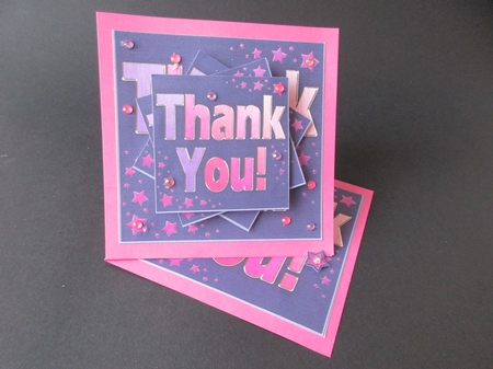 Thank You  - Twisted Tunnel Topper by Gillian Birch