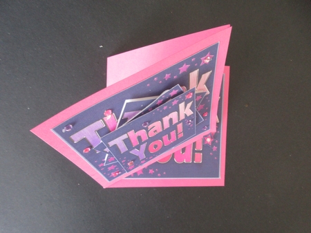 Thank You  - Twisted Tunnel Topper by Gillian Birch