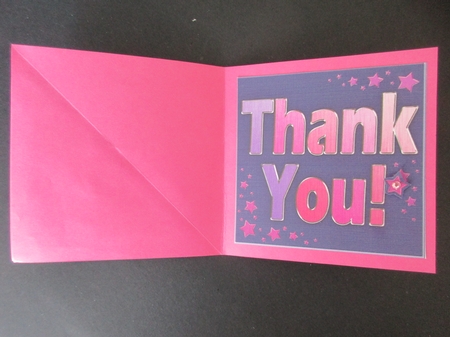 Thank You  - Twisted Tunnel Topper by Gillian Birch