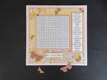 WILD FLOWERS WORD SEARCH, MUTED by Gillian Birch