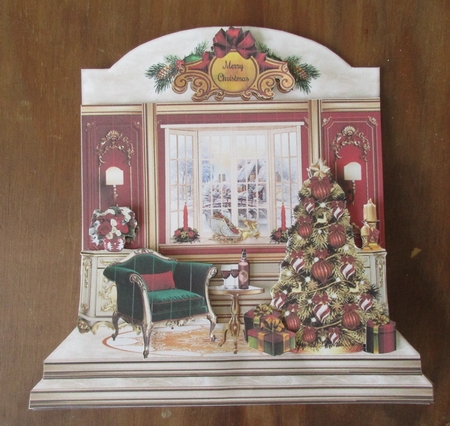 Christmas Room 03 Shaped Mini Page Kit  by Gillian Birch