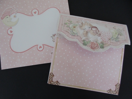 Cute as a Button Baby Girl - Folio Card Kit by Gillian Birch