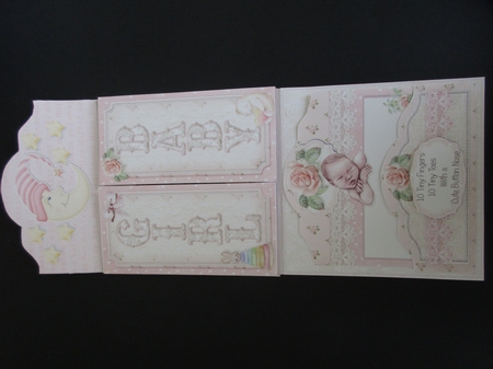 Cute as a Button Baby Girl - Folio Card Kit by Gillian Birch
