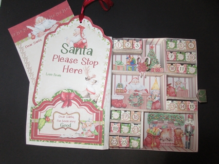 A Letter to Santa - XL 3D Curiosity Book Box Advent Calendar by Gillian Birch