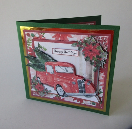 Christmas Trucks Red 1 by Gillian Birch