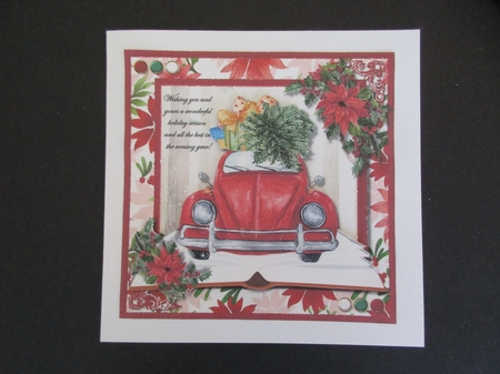 Christmas Trucks and cars Red 4 by Gillian Birch
