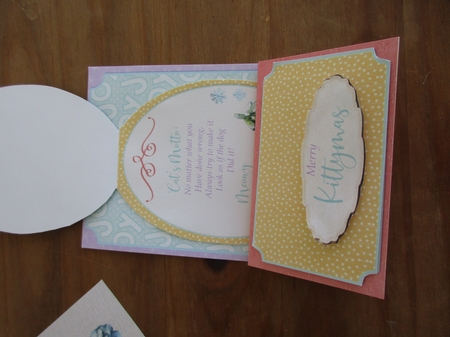 The Purr-fect Christmas 4 - Upright Z-fold Card Mini Kit by Gillian Birch